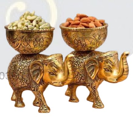 Luxury Heavy Elephants Decorative Gift Item for Premium Home Decor and Festive Gifting, Elegant Statement Piece for Hampers and Special Occasions